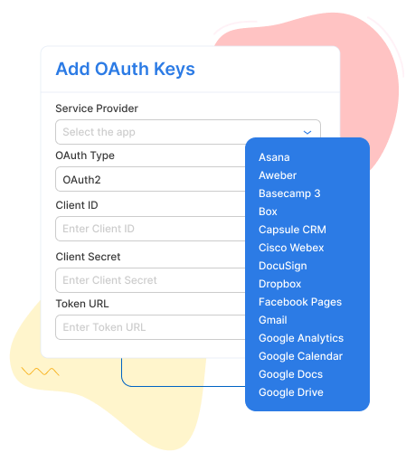 OAuth Keys | Applet.io by 500apps
