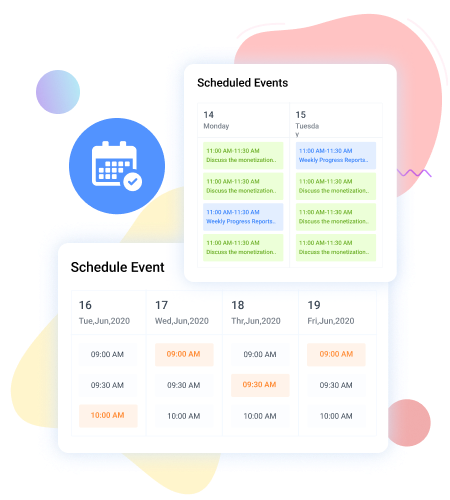 schedule events